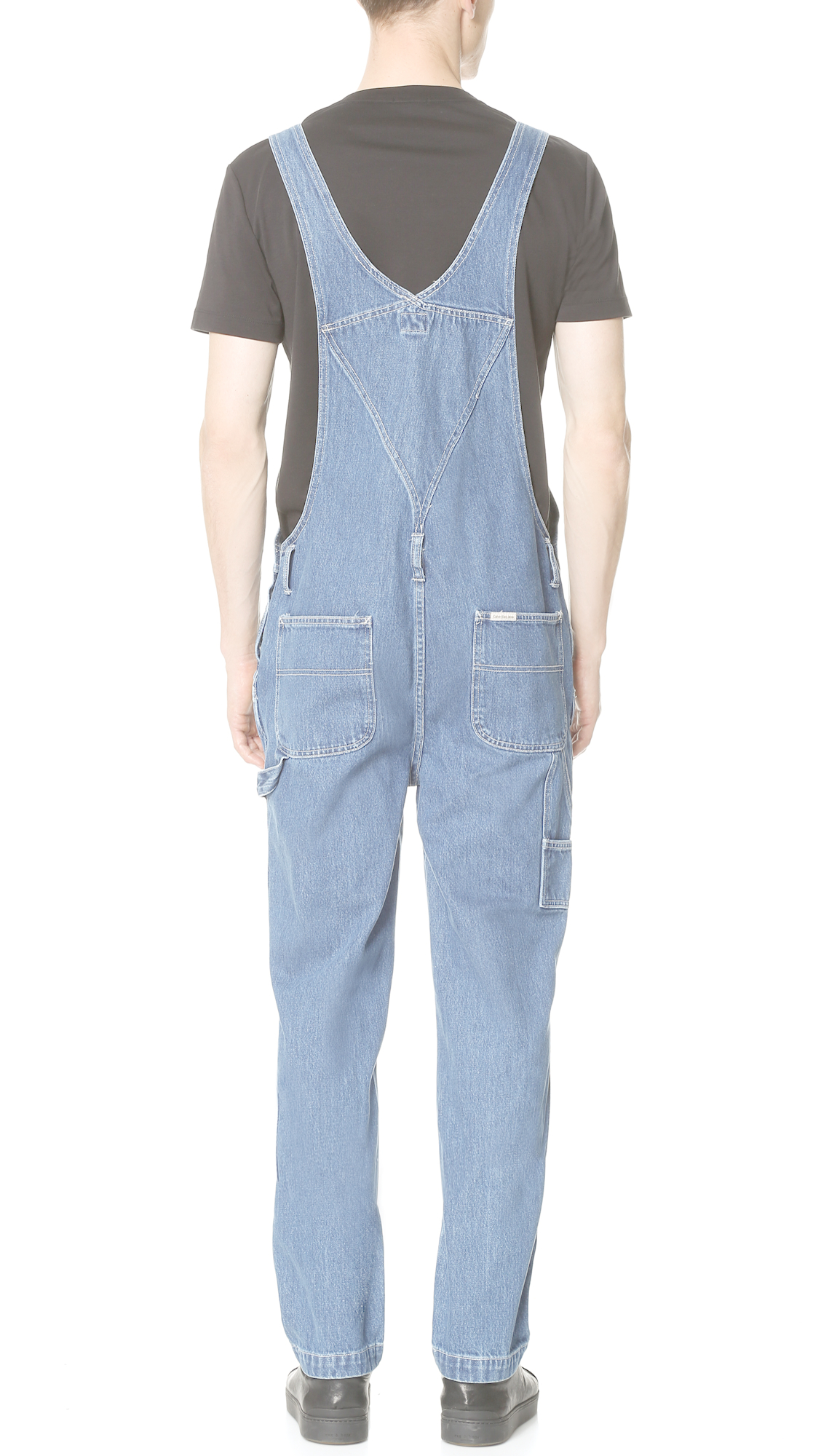 Calvin Klein Vintage Denim Overalls in Blue for Men Lyst